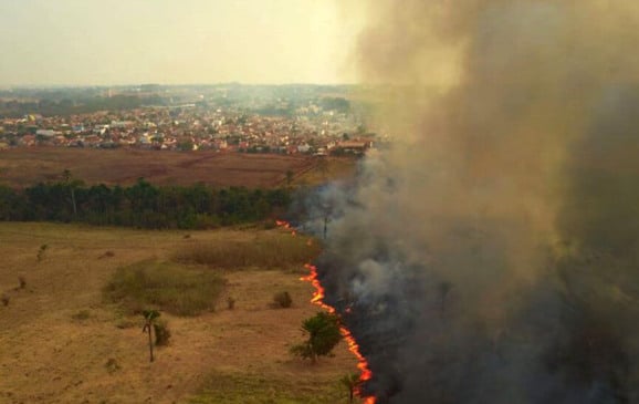 Incêndio no Pantanal. (Foto: Divulgação)