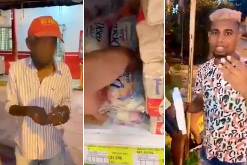 colombiano distribui sabonetes cobertos com chocolate para enganar pessoas em Cartagena de Índias, na Colômbia. (Foto: Reprodução/Redes Sociais)