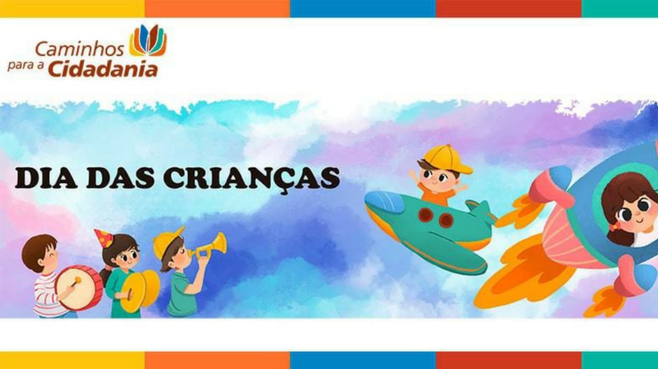 Arte de divulgação da ação de Dia das Crianças da CCR