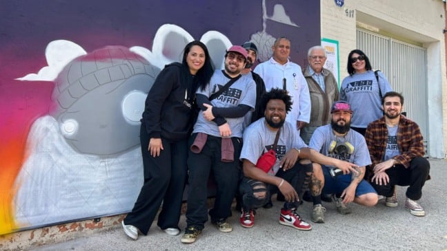 Entrega do grafitte inclusivo.