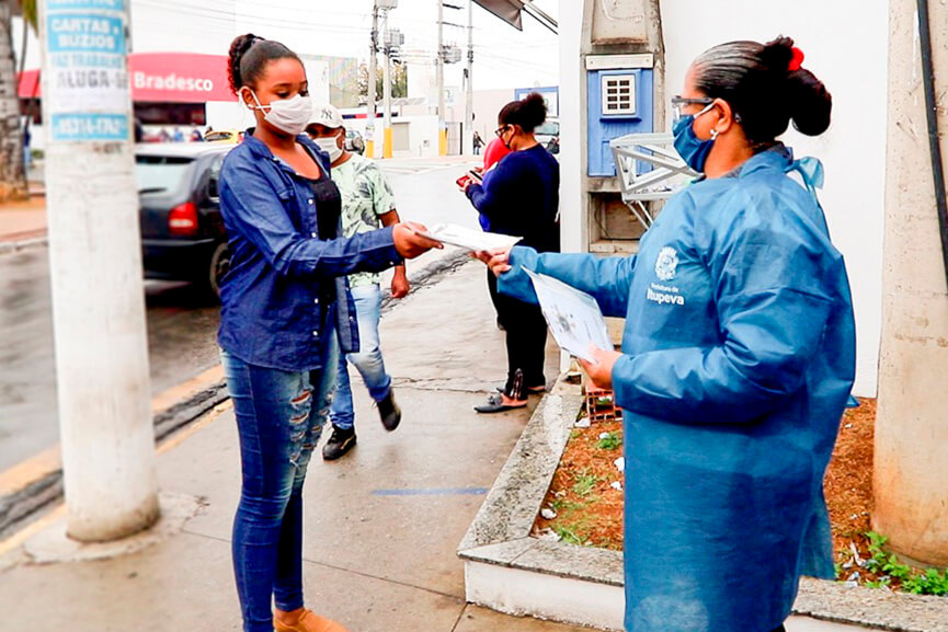Ações contra a Covid-19 em Itupeva. (Foto; Divulgação)