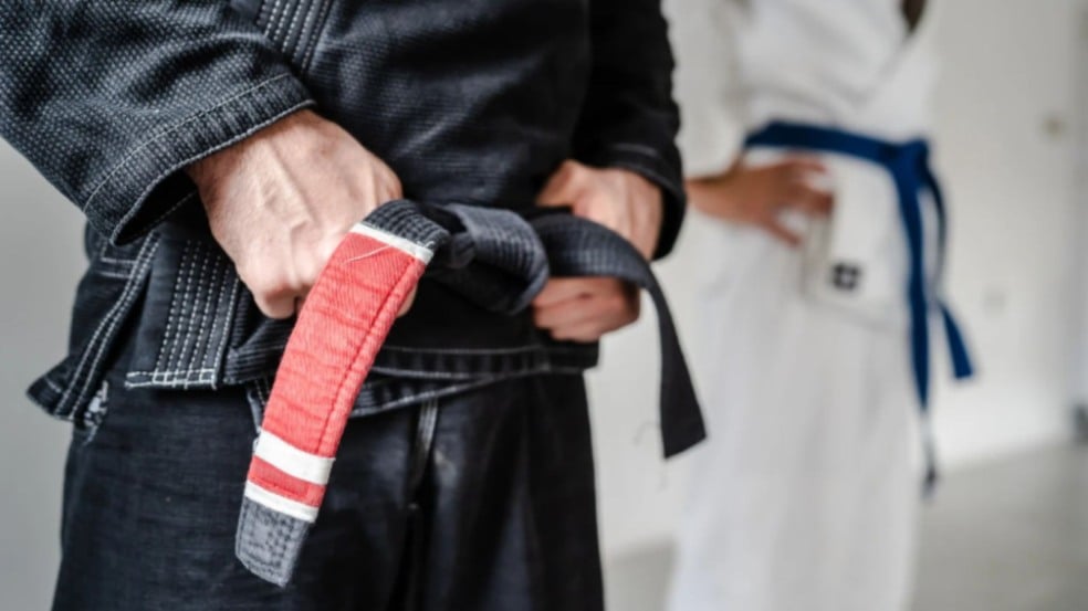 Praticante de Jiu-Jitsu.