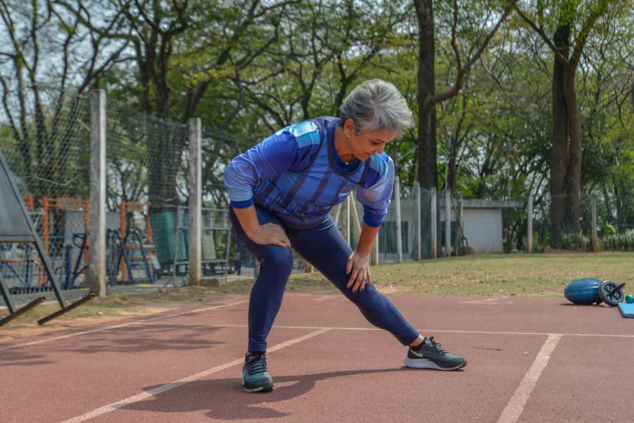 Maria Aparecida já se inscreveu e está se preparando para a prova dos 1.200m do atletismo