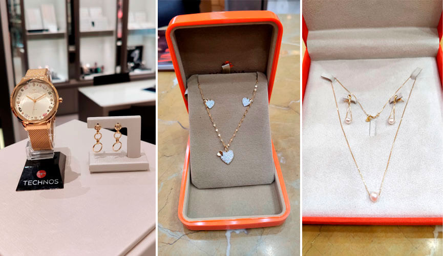 Montagem de fotos de joias