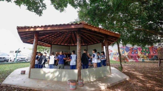 Alunos da Emeb Judith Almeida Curado Arruda.