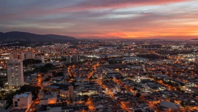 Jundiaí vista de cima.