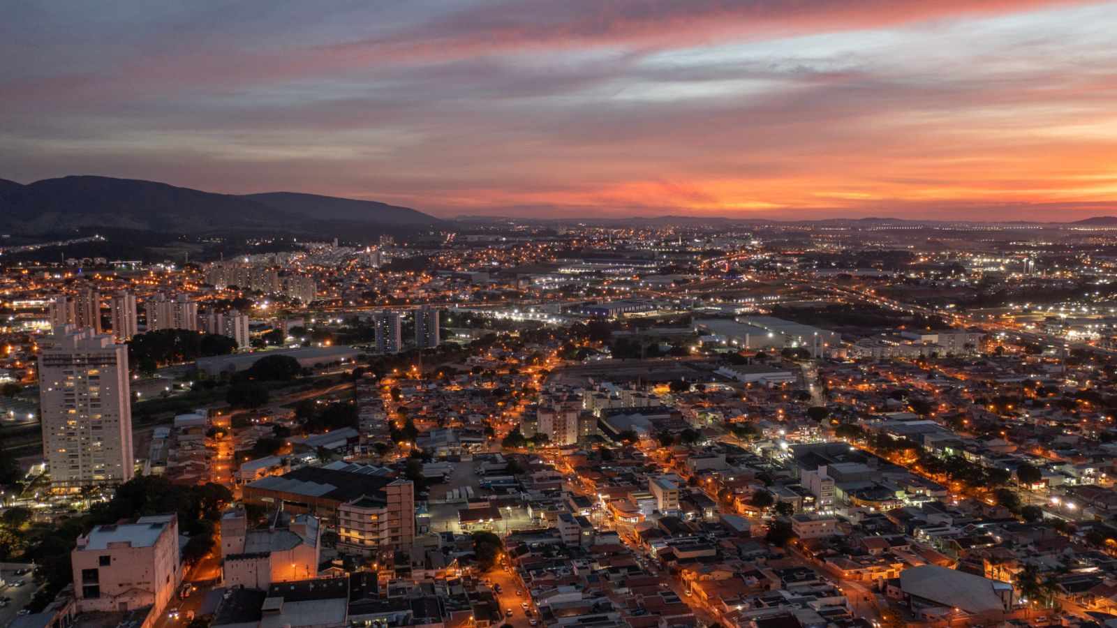 Jundiaí vista de cima.