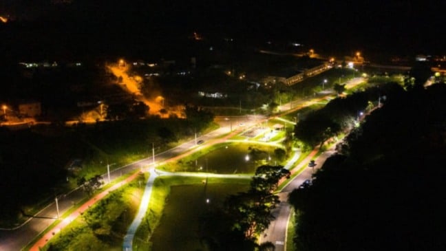 Cidade de Jundiaí à noite