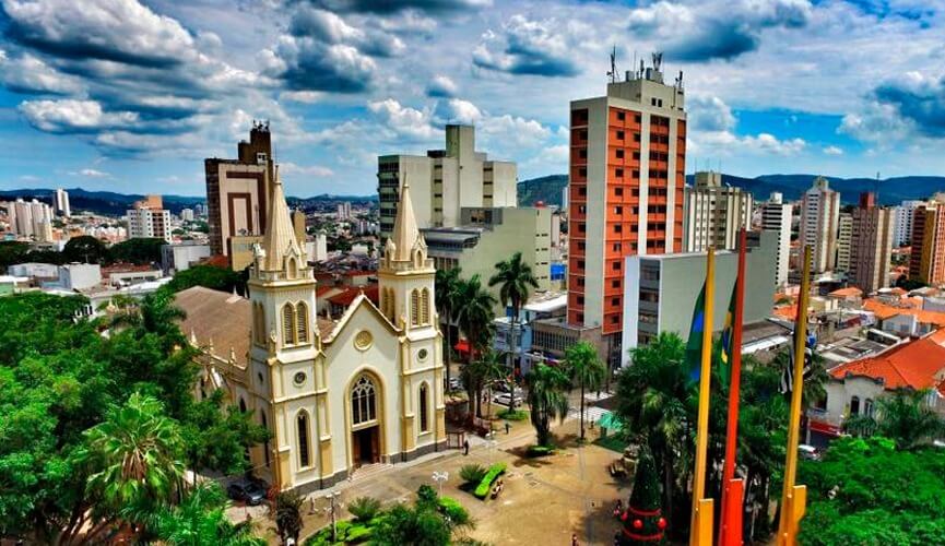 Foto aérea Catedral de Jundiaí