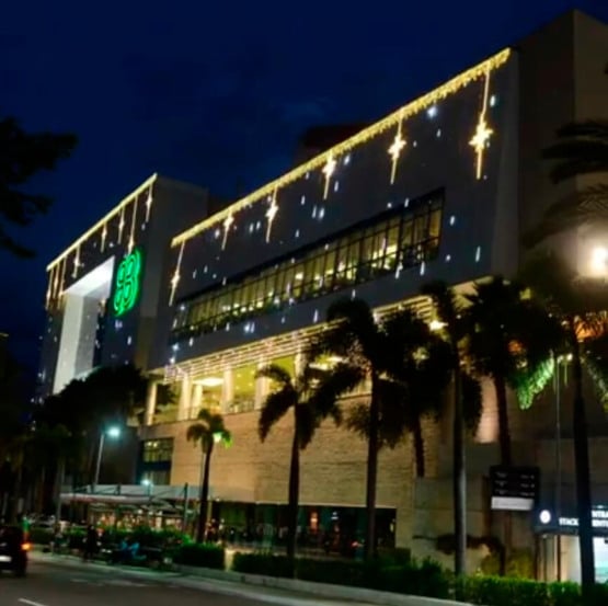 Fachada de Natal do JundiaíShopping. (Foto: Divulgação)