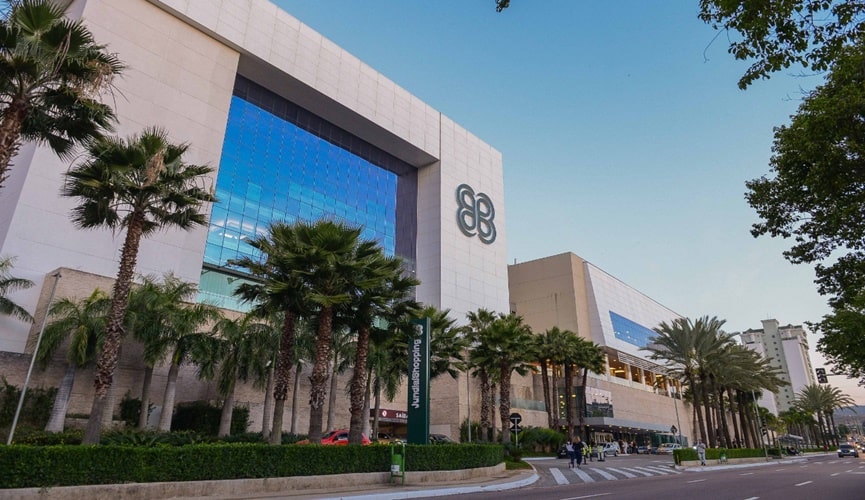 Foto da fachada do jundiaíshopping