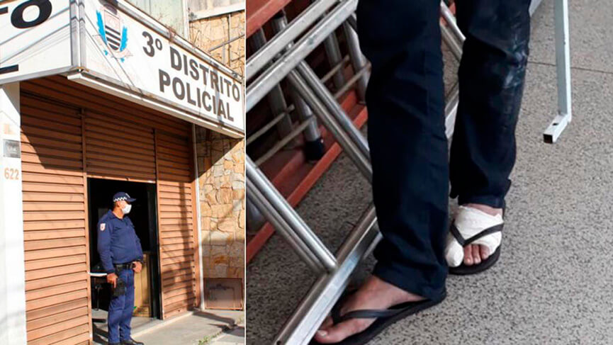 Ladrão é preso na Vila Graff. (Foto: Divulgação / GM)