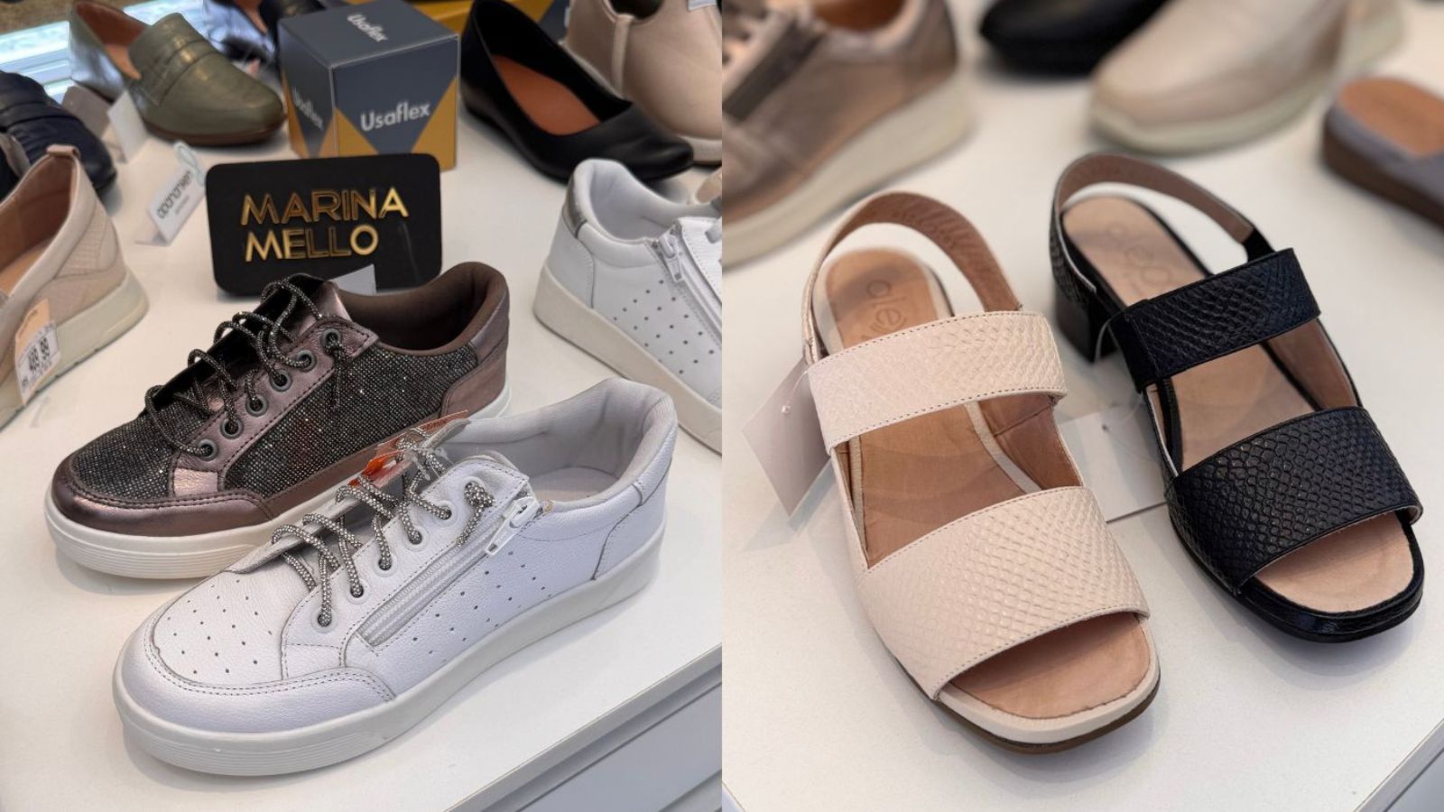 Calçados da loja Confortmix, eem Jundiaí