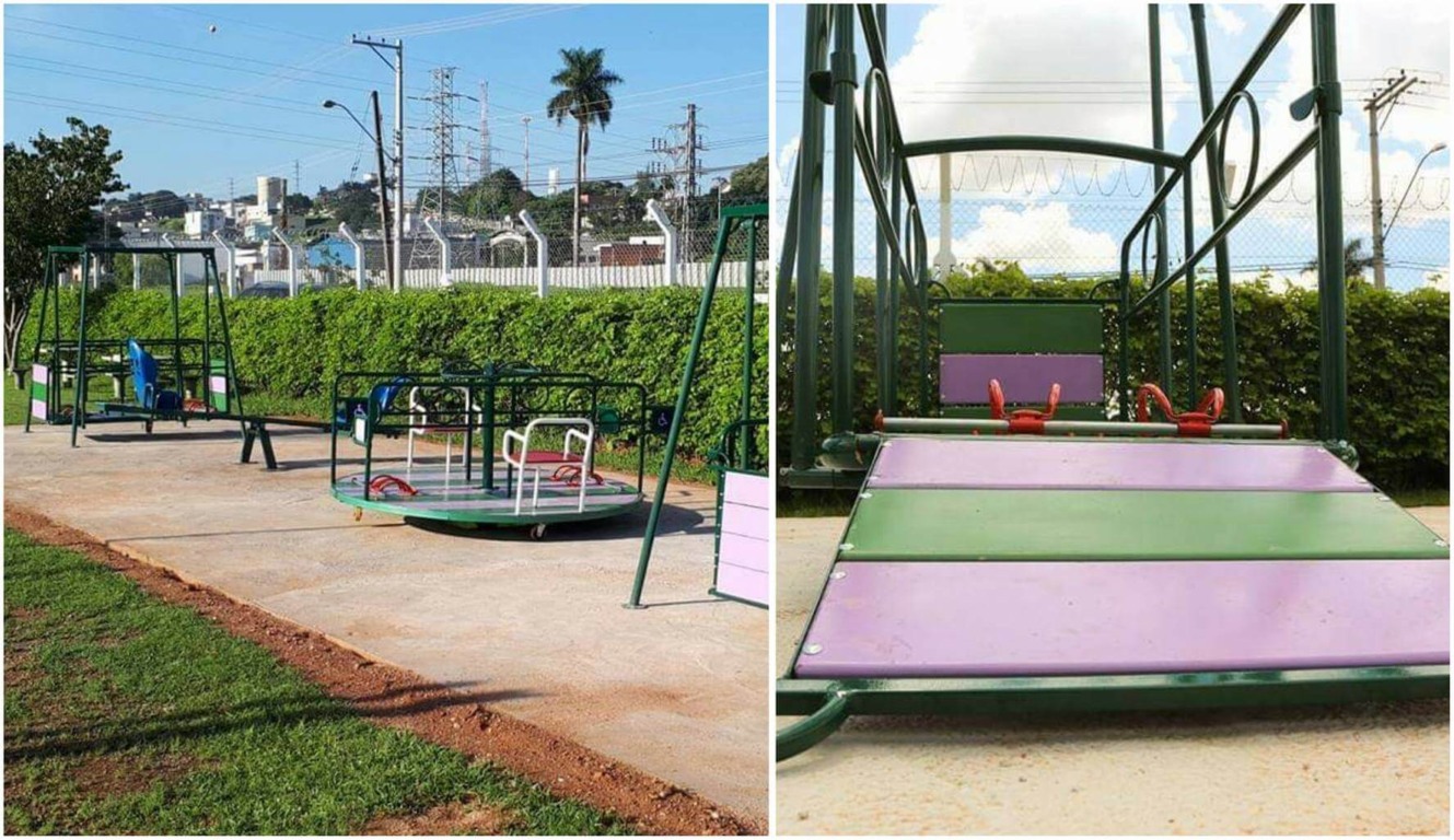 Parquinho para crianças deficientes Parquinho para crianças deficientes