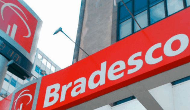 Fachada de agência Bradesco