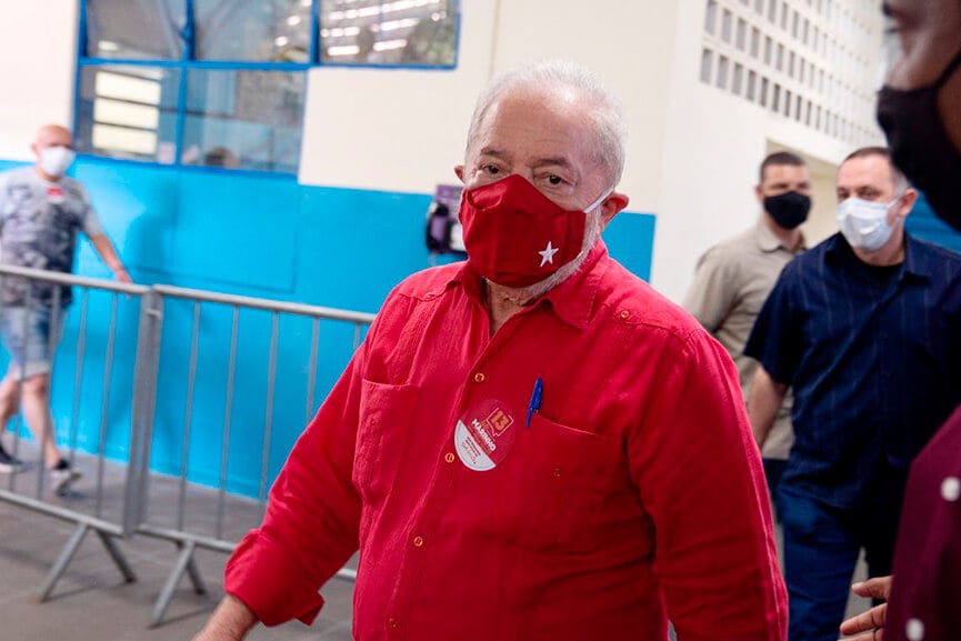 Lula vota em São Bernardo do Campo. (Foto: Divulgação)