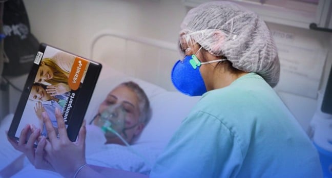 Tecnologia é aliada para manter proximidade dos pacientes internados com a família