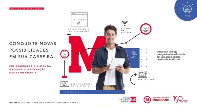 Conheça as vantagens em cursar Pós-Graduação EaD no Mackenzie