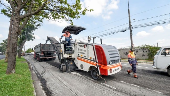 Avenida Antônio Pincinato recebe recape do Mais Asfalto Jundiaí