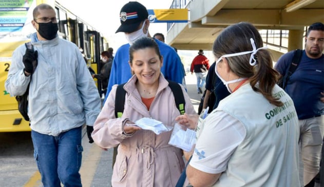 A próxima distribuição de máscaras nos terminais de ônibus está prevista para ocorrer no final da tarde desta quinta (23) (Foto: Prefeitura de Jundiaí)