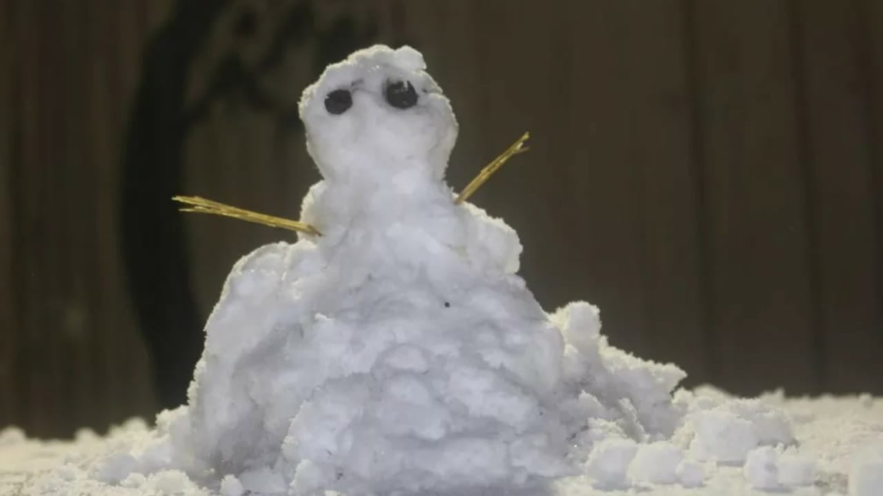 Boneco de neve em Bom Jardim da Serra