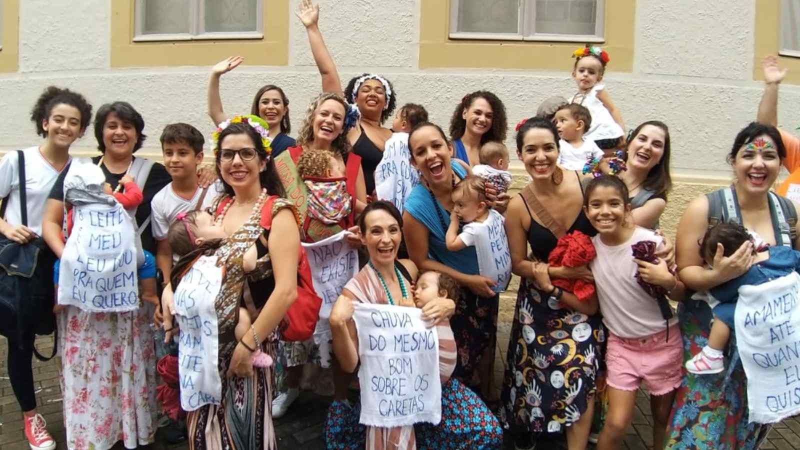 Amamentação em público.