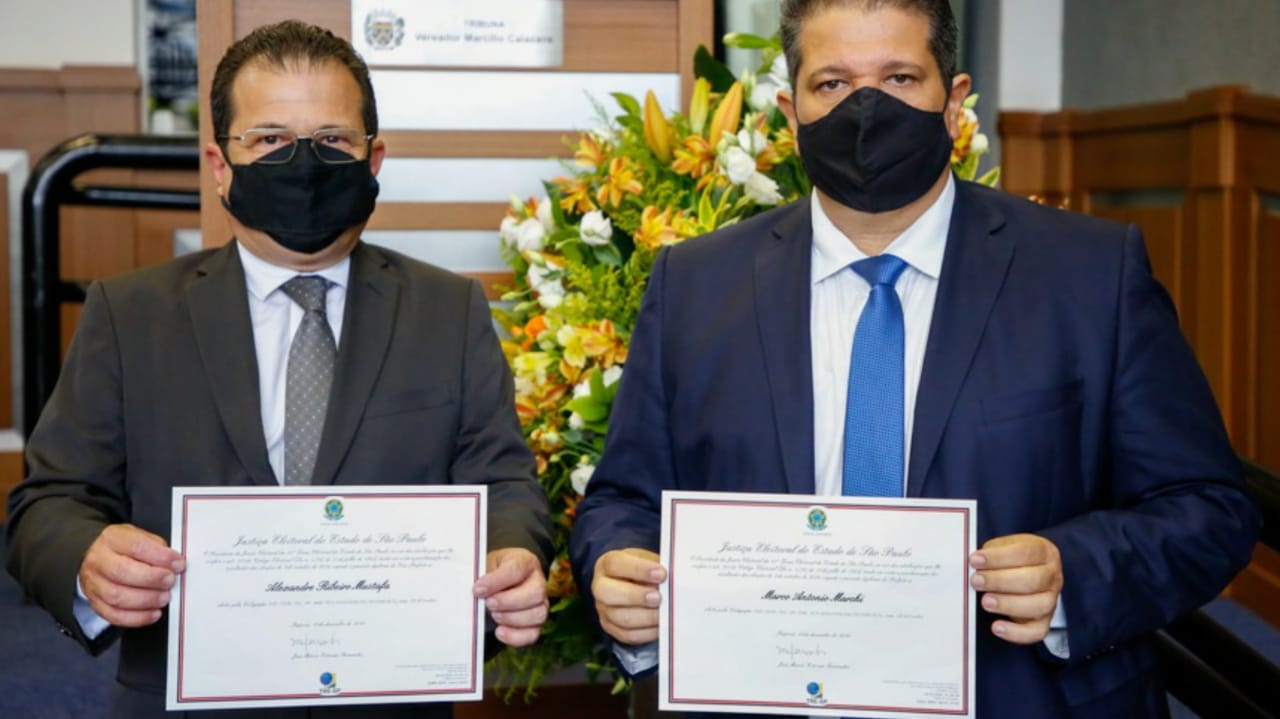 Marcão Marchi e Alexandre Mustafa tomam posse em Itupeva