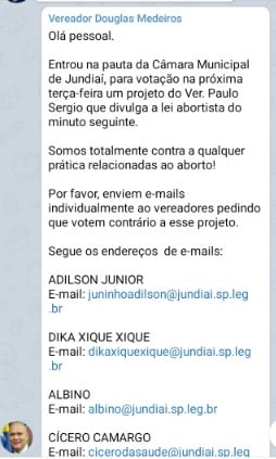 mensagem Douglas Medeiros