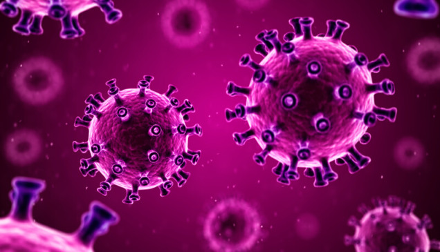 Desenho gráfico do novo coronavírus