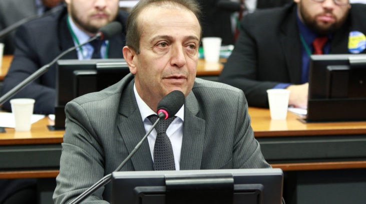 Miguel Haddad no plenário da Câmara Federal, em Brasília