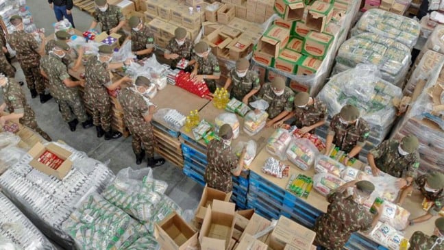 As 7 mil cestas serão distribuídas pelo Plano de Segurança Alimentar durante a pandemia (Foto: Prefeitura de Jundiaí)