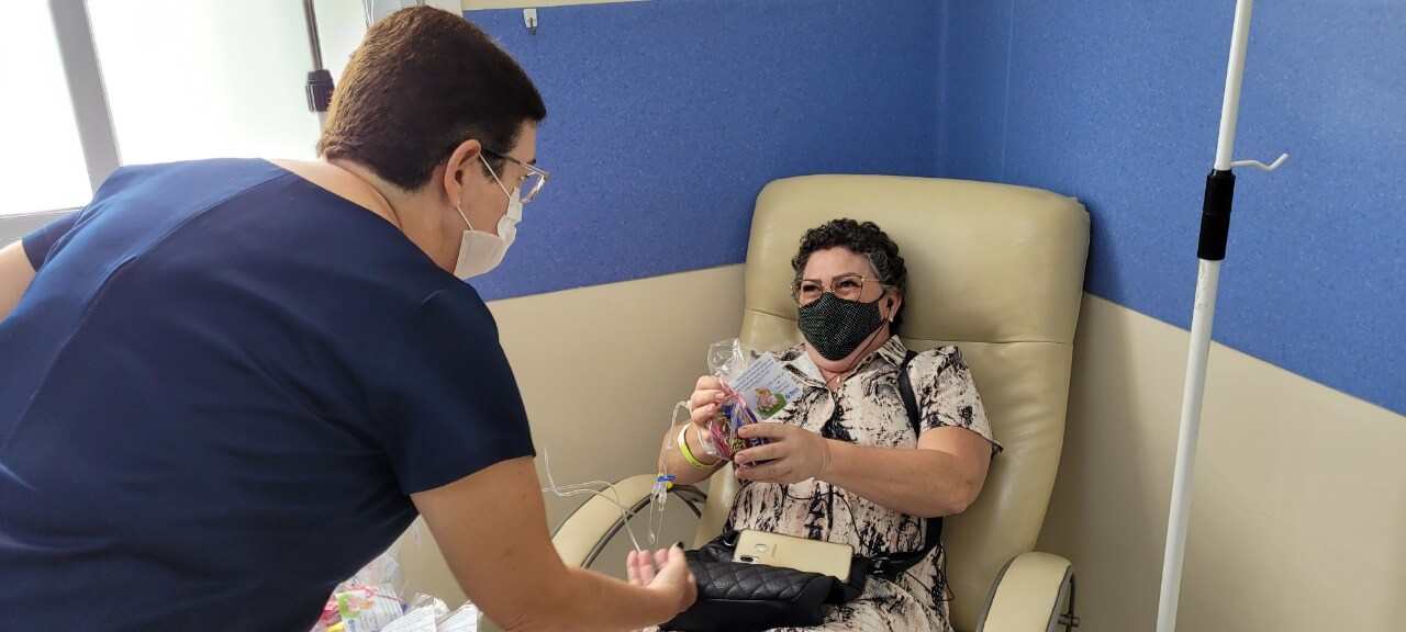 Momento doce com Pacientes do HSV