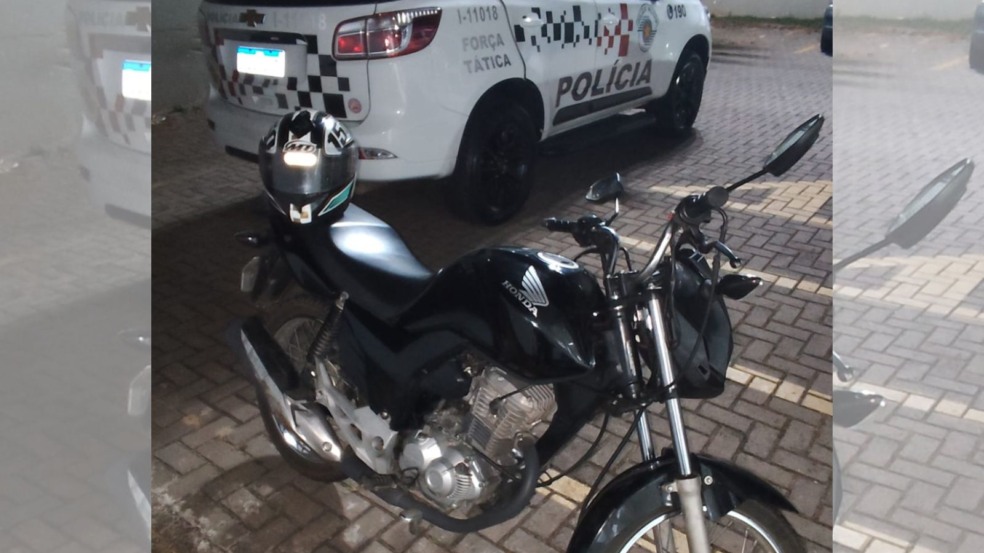 moto adulterada apreendida pela polícia em Jundiaí
