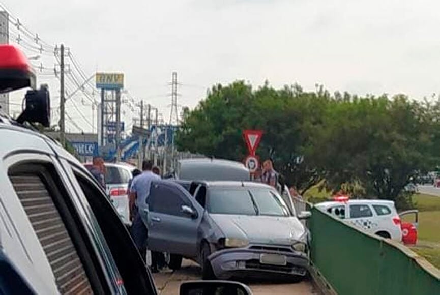 Tentativa de roubo na rodovia Anhanguera. (Foto: Divulgação)
