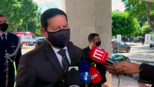 Entrevista com Hamilton Mourão. (Foto: Reprodução)