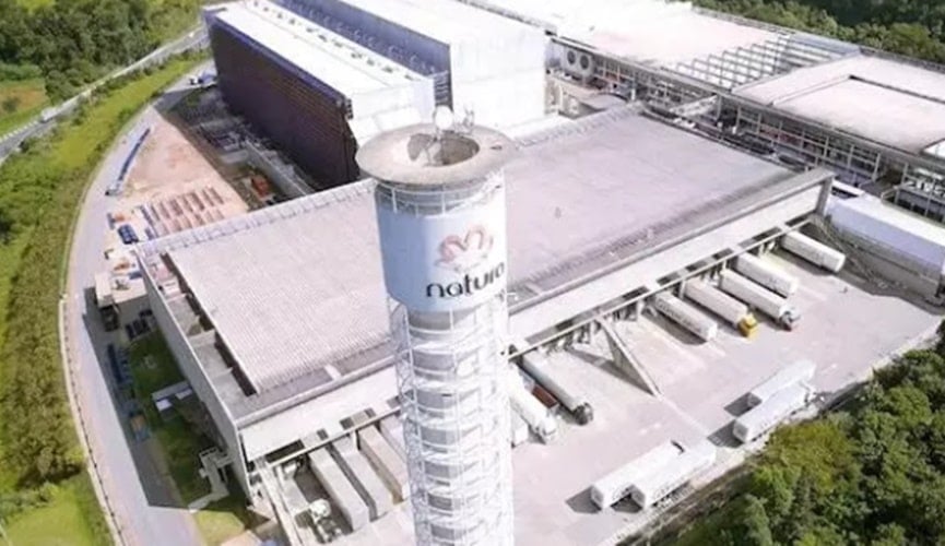 Foto da fachada da Natura, em Cajamar