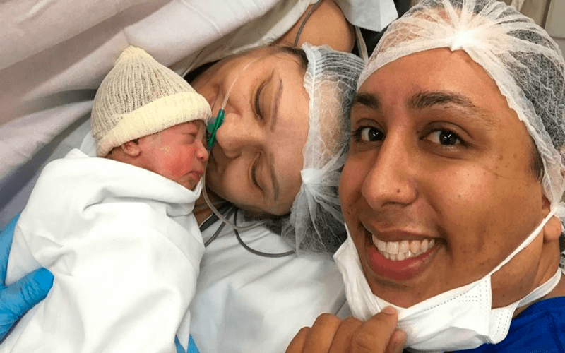 Mãe-avó e crianças estão bem. (Foto: Reprodução/EPTV)