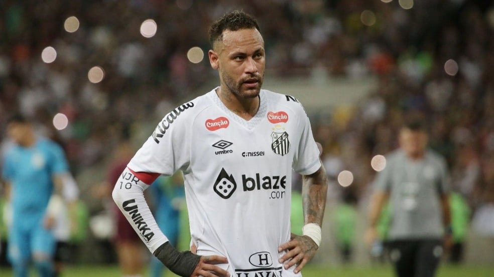 Neymar Jr. jogando pelo Santos