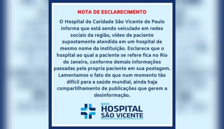 nota de esclarecimento