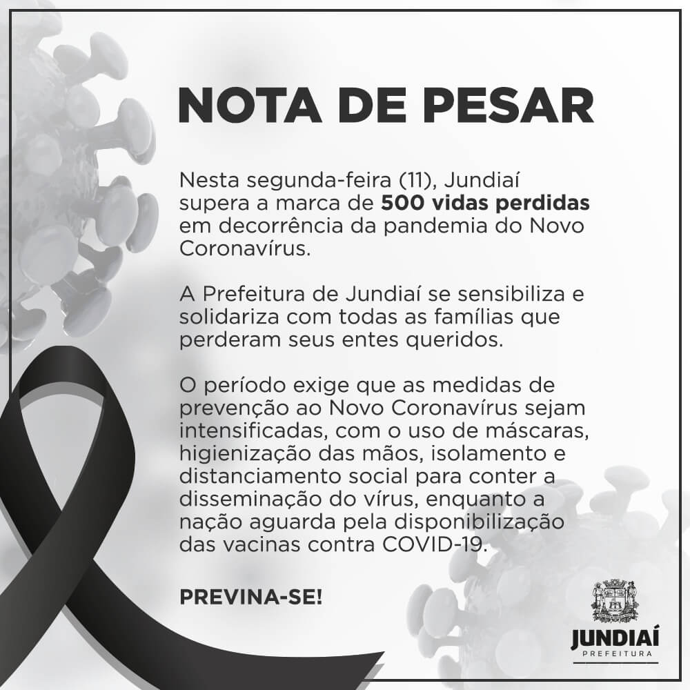 Nota de Pesar. (Foto: Divulgação)