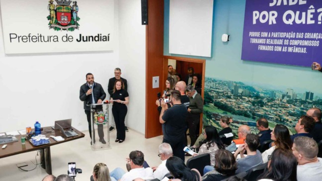 Apresentação de nova campanha de trânsito de Jundiaí.