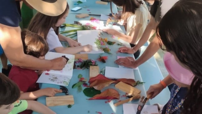 Oficina no Jardim Botânico.