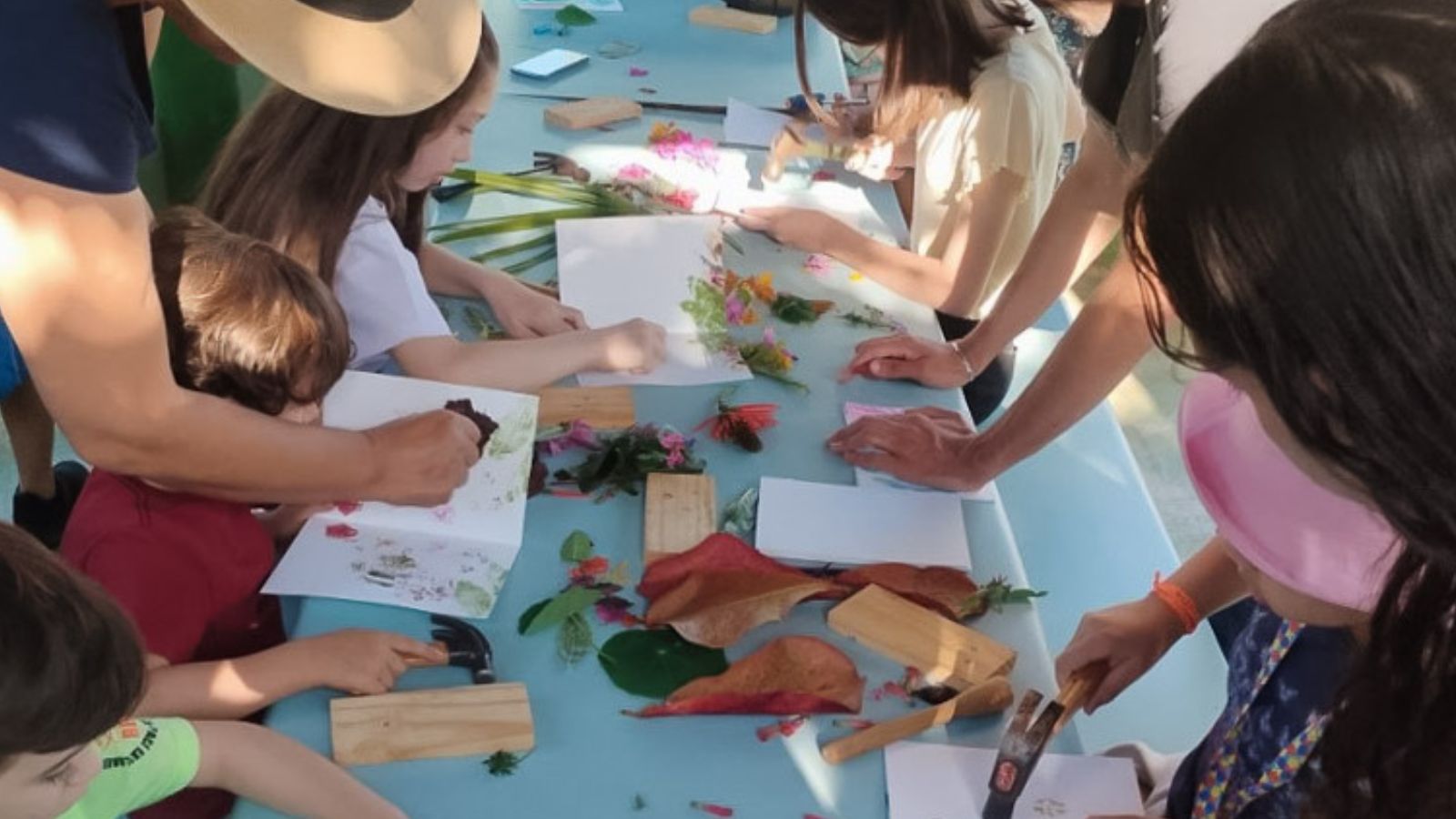 Oficina no Jardim Botânico.