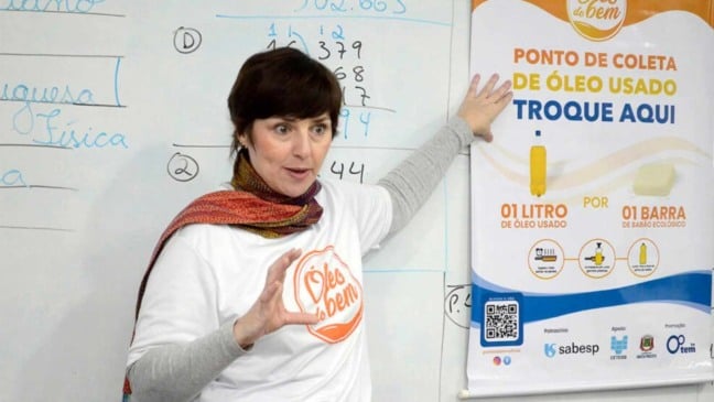 Campanha 'Óleo do Bem'.
