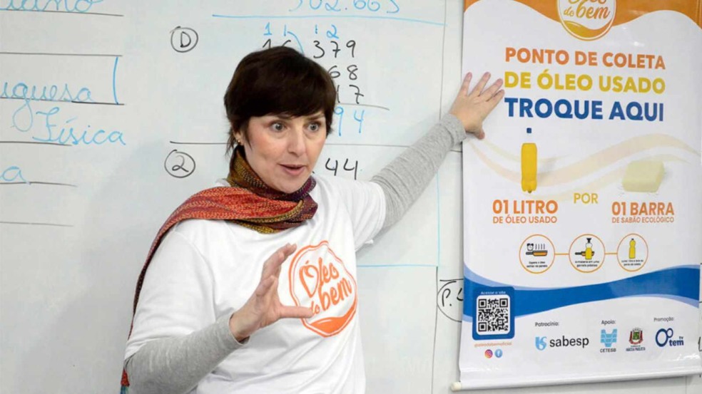 Campanha 'Óleo do Bem'.