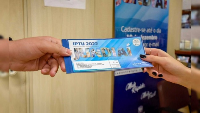 carnê do IPTU da prefeitura de Jundiaí