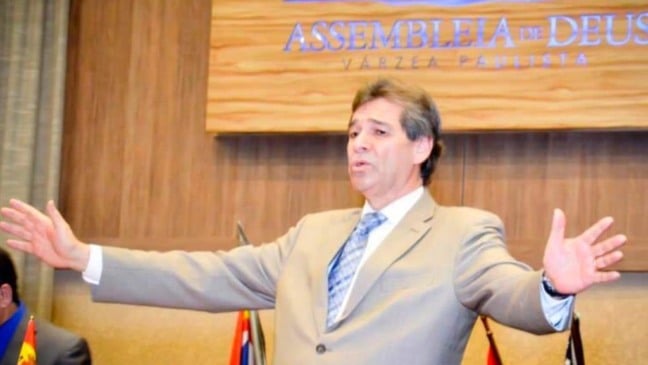 Pastor Alberto Resende, na Assembleia de Deus de Várzea Paulista (Foto: Reprodução Facebook / Jonas Ortiz)