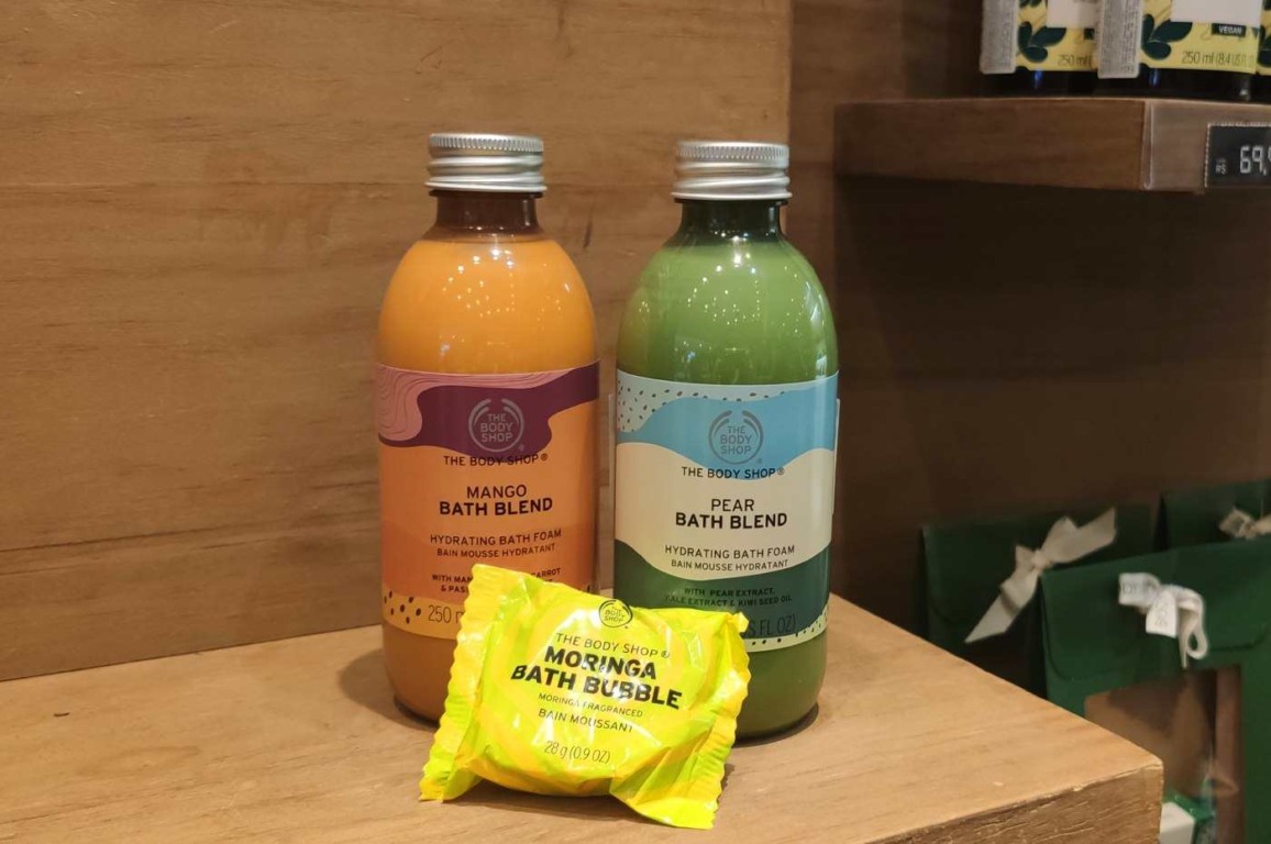 Espumas de banho e sabonete