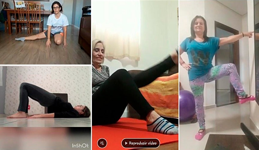 Foto de exercícios de pilates