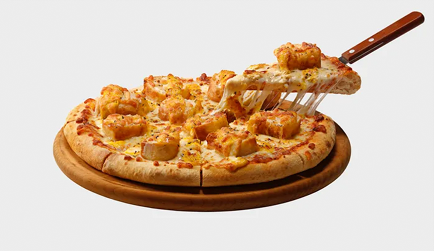 Pizza de pão de alho